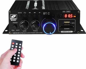 40W 2-Kanal Verstärker HiFi-Stereo-Verstärker Mini-Verstärker Tragbares FM-Radio SD/USB-Karteneingang