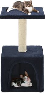 vidaXL Katzen-Kratzbaum Sisal 55 cm Dunkelblau