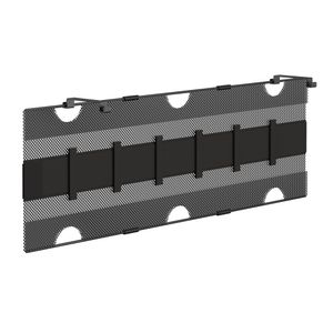 Siatka do przechowywania InLine® z rzepami, do montażu pod biurkiem, czarna