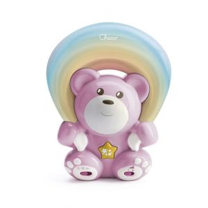 CHICCO miś z projektorem First Dreams Rainbow Bear 0M różowy