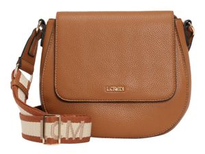 L.CREDI Umhängetasche Schultertasche Kristie Flap Bag Cognac hellbraun