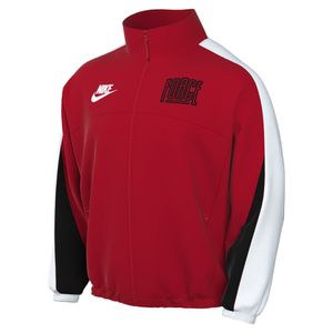 Pánská bunda na zip NIKE - M NK START 5 WVN JKT, basketbal, Dri-Fit, prodyšná červená 2XL