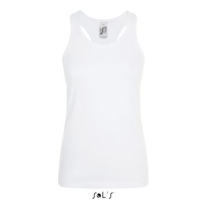 Damen Justin  Tee-Shirt / Halbgekämmte Baumwolle - Farbe: White - Größe: L