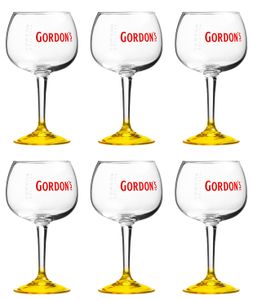 Gordon's Gin Tonic Gläser Zitrone - 6 Stück