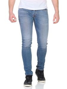Diesel Jeans Herren Sleenker-X Skinny-Fit Hose Farbe: Mittelblau R80AC Größe: W34 L32