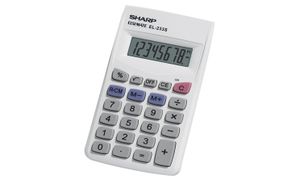 Sharp EL-233SB Taschenrechner Desktop Finanzrechner Grau