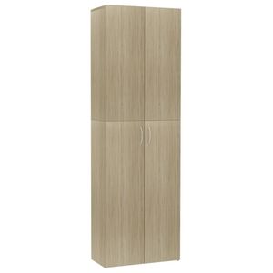 vidaXL Büroschrank Sonoma-Eiche 60x32x190 cm Holzwerkstoff