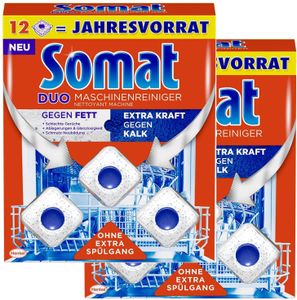 Somat Duo Maschinenreiniger Tabs Geschirrspül Reiniger  2x12 Stück Spülmittel