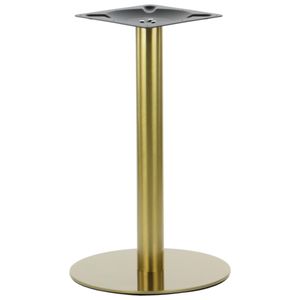 Tischgestell, Tischbeine aus Edelstahl SH-3001-5/G, für Büro, Hotel, Restaurant, Durchmesser 45 cm, Höhe 72,5 cm, goldfarbener Edelstahl