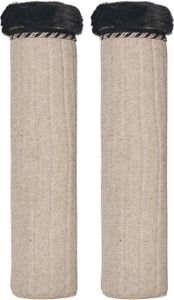 HV Polo Bandagierunterlagen Francis Beige Wolloptik HW 2022, Größe:C/S