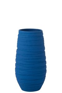 J-Line Vase Fiesta Keramik Blau Extra Large