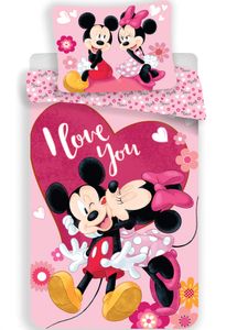 Povlečení Mickey a Minnie Kiss micro 140/200, 70/90