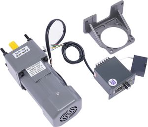 silnik 250W 10K o zmiennej prędkości + regulator prędkości + wspornik Silnik elektryczny z regulatorem prędkości i wspornikiem