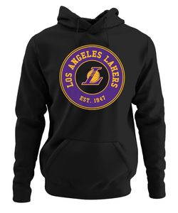Los Angeles LA Lakers - Basketball NBA Team Kapuzenpullover Hoodie, Schwarz, L, Vorne