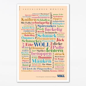 Poster Sauerländer Wörter (50x70 cm)