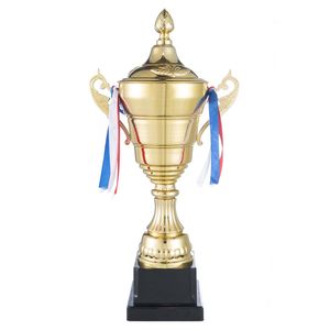 SiegerPokal mit Deckel - Goldener Pokal für Sieger - 36 cm