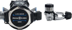 Aqualung Leg3nd Mbs Int Octopus Tauchregler-set Schwarz  Schwarz One Size