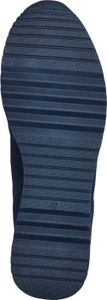 MARCO TOZZI Damen Schnürschuh Korkoptik Sneaker Reißverschluss 2-23781-41, Größe:38 EU, Farbe:Blau