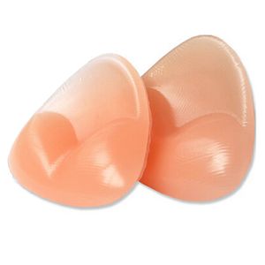 2x Silikon-Gel BH-Einlagen Brust vergrößern - Push-Up Silikoneinlagen Herzförmig unter Bikini, BH & Badeanzug - sanfte Pads als Dessous Erweiterung für Brustvergrößerung bei kleine Brüste