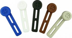 5er Set elastischer Knopf, Erweiterung für Hosen, Hemden, Röcke, Hosenerweiterung in 5 Farben