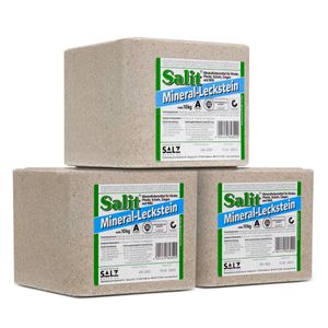 Salit Mineral Leckstein Steinsalz 30kg Nahrungsergänzung Mineralfuttermittel