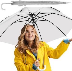 Malatec Transparenter weißer Regenschirm Malatec Transparenter weißer Regenschirm