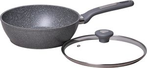 KAMILLE Pfanne MARCOS Granitpfanne 28 cm Induktion Wokpfanne Antihaft-Pfann Bratpfanne mit Deckel