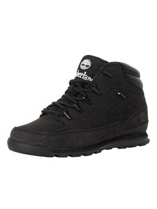 Timberland Euro Rock Mid Hiker Lederstiefel, Schwarz 42 EU