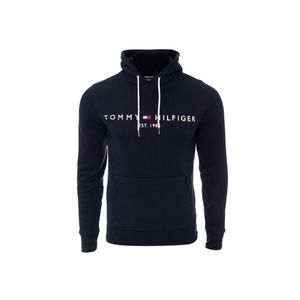 Tommy Hilfiger Herren Kern-Logo-Hoodie, Blau S