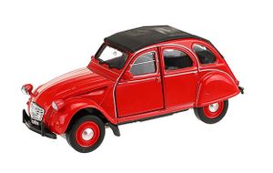 CITROEN 2CV "Ente" mit Schiebedach Rückzug Modellauto Metall Modell Auto Spielzeugauto Fahrzeug Spielzeug Kinder Geschenk 62 (Rot zu)