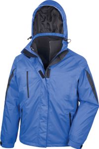 Result R400M | Herren 3 in 1 Softshell Journey Jacke - Farbe: Royal/Black - Größe: S