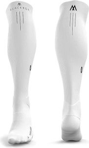 BLACKROX Kompressionsstrümpfe Sport Astropreform Kompressionssocken Vergleichssieger Sportkompressionsstrumpf Laufstrümpfe Fussball, Weiss, Gr. S-M