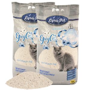 2 x 15 Liter Lyra Pet® GreyCat® Katzenstreu