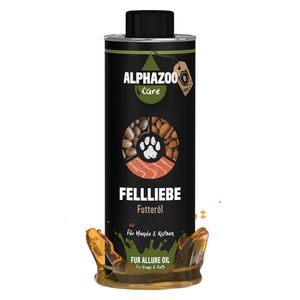 Fellliebe Futteröl für Hunde & Katzen I Fellpflege & Fellwechsel: 500ml