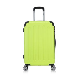 Flexot® F-2045 Koffer Reisekoffer Hartschale Hardcase Doppeltragegriff mit Zahlenschloss Gr. XL Farbe Neon-Gelb