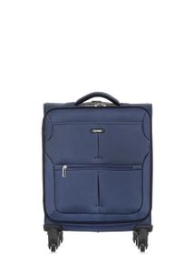 OCHNIK Nylon Koffer WALNY-0030, Softcase, Trolley Reisetasche, Material: Nylon (Farbe: Marineblau, Größe: S - 54×40×19 cm)
