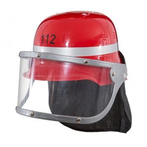 Feuerwehrhelm rot für Kinder KW 56 cm Kostüm-Zubehör