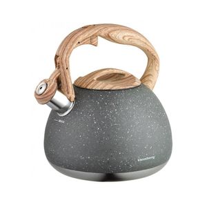 KLAUSBERG Pfeifkessel Granit Holz Pfeife Kesselbrauer Induktion 2,8 L KB-7509