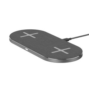 Xlayer Ladegerät Wireless Pad 10W Double Qi- Space Grey