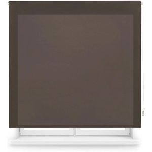Blindecor Rollo, lichtdurchlässig, einfarbig 80X175 cm, Braun