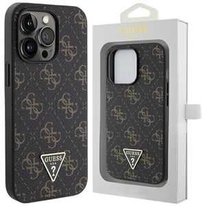 Pouzdro Guess 4G Triangle Metal Logo pro iPhone 13 Pro, iPhone 13, černé