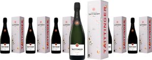 Taittinger Brut Réserve Champagner brut in Geschenkpackung Champagne Frankreich | 12 % vol | 0,75 l