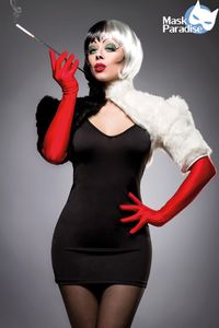 Cruella de Vil Kostüm / Cruel Lady Kostümset Größe M = 38