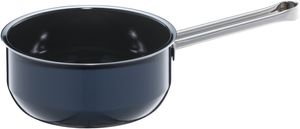 WMF Fusiontec Essential Stielkasserolle, 16 cm ohne Deckel, kleiner Topf 1,3l,  Kochtopf klein, Nudeltopf, Milchtopf Induktion, High-Tech Keramik, kratzfest, unbeschichtet, dunkelblau, Made in Germany