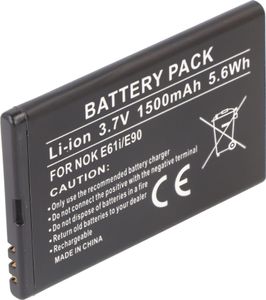 Baterie vhodná pro Nokia EQ-B01 3,7 V 1500 mAh 65,9 x 43,5 x 4,8 mm
