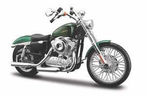 Maisto Harley-Davidson '13 XL 1200V Seventy-two: Originalgetreues Motorradmodell 1:12, Gabel und Seitenständer beweglich, 20 cm,