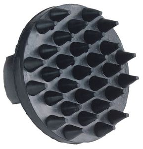 Kerbl Gumminoppenstriegel schwarz