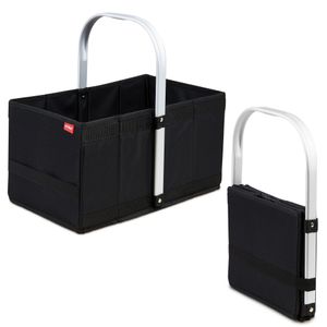 Handle-Box Einkaufs-Korb mit Aluminium Griff Faltbarer Shopper