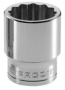 1/2' Steckschlüssel. 12-Kant. 24mm