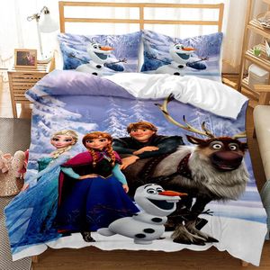 3tlg. Ins Frozen 3D Druck Bettbezug Kinder Bettwäsche Geschenk 200 x 200 cm + 2x Kissenbezug 80 x 80 cm #5
